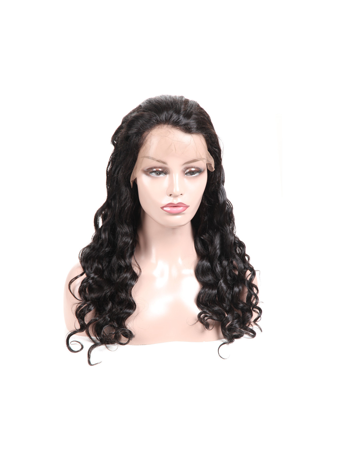 Perruque bouclée naturelle loose wave