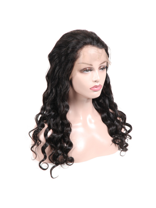Perruque bouclée naturelle loose wave