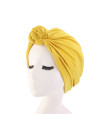 turban femme jaune