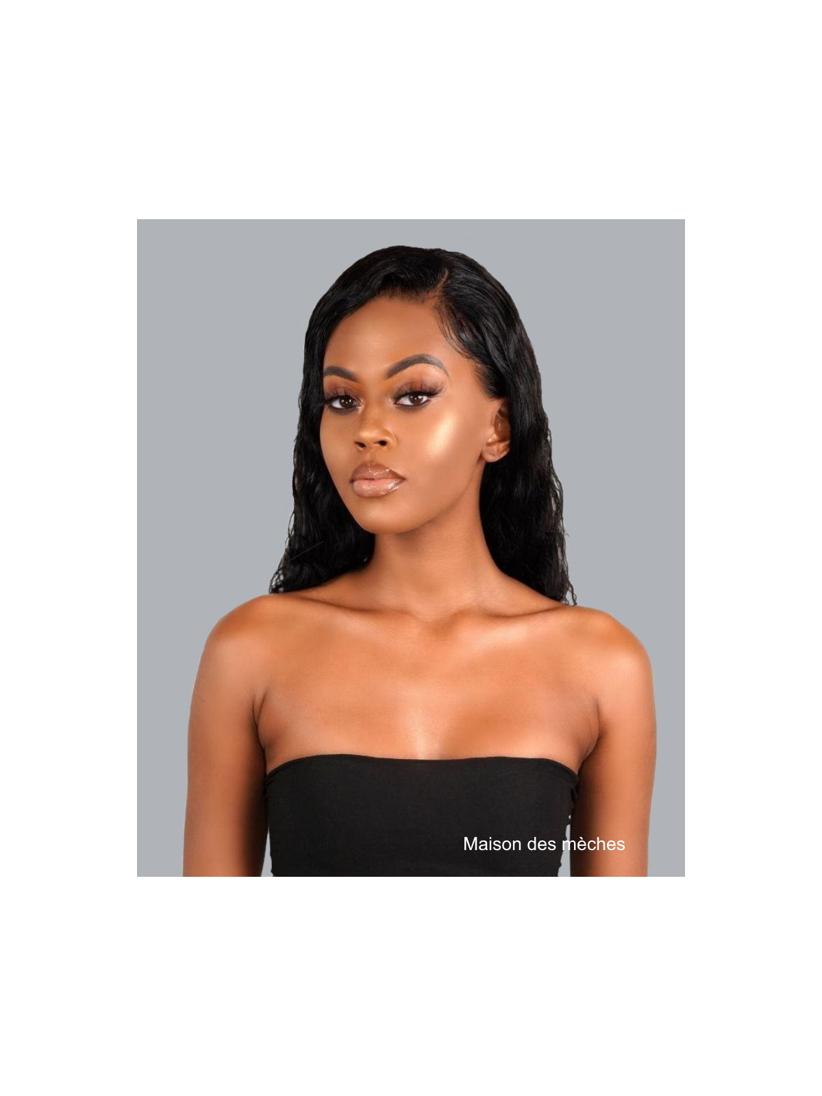 Perruque bouclée naturelle loose wave