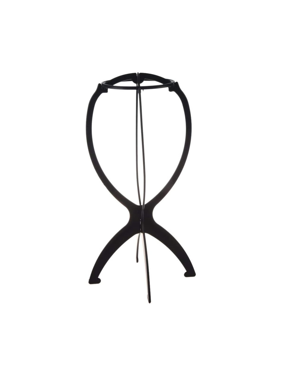 Support porte perruque pliable en plastique