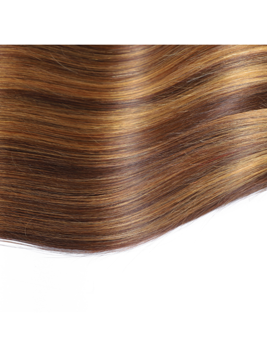 Tissage chatain méché blond