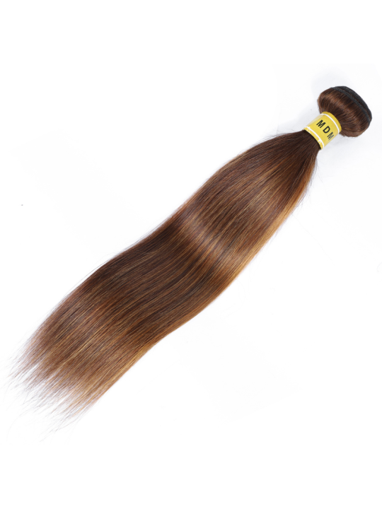 Tissage chatain méché blond