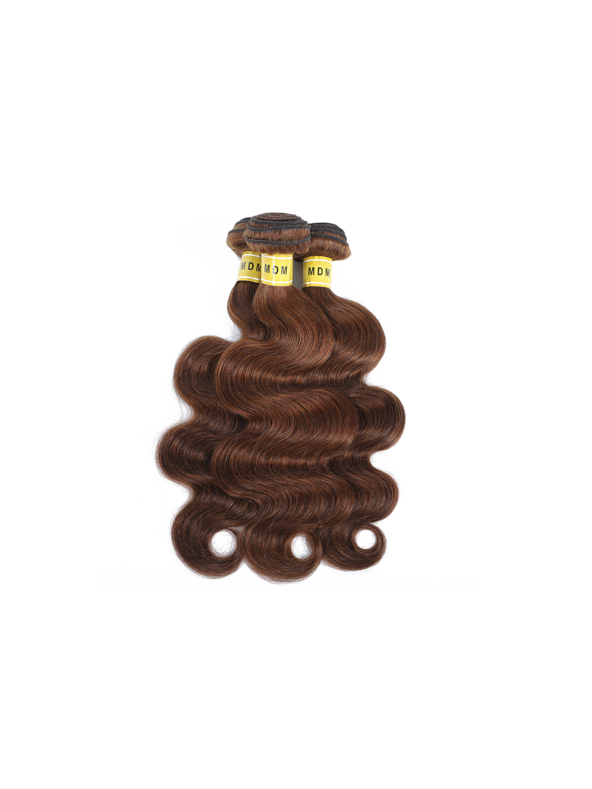 Lot de mèches Body Wave châtain clair N°4, volume naturel