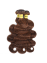 Lot de mèches Body Wave châtain clair N°4, volume naturel