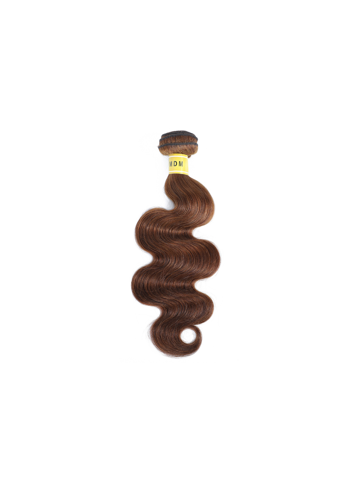 Tissage Body Wave châtain clair N°4, boucles souples naturelles