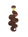Tissage Body Wave châtain clair N°4, boucles souples naturelles