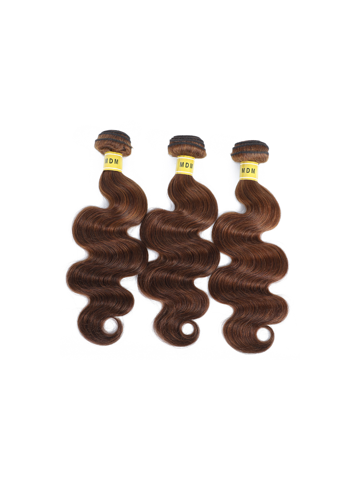 Trois mèches châtain clair Body Wave en cheveux humains