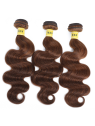 Trois mèches châtain clair Body Wave en cheveux humains