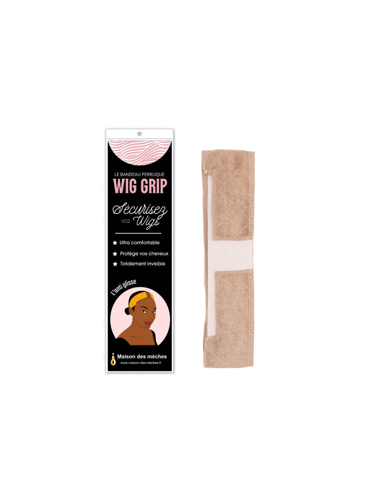 Bandeau grip pour perruque | Bande de fixation wig grip