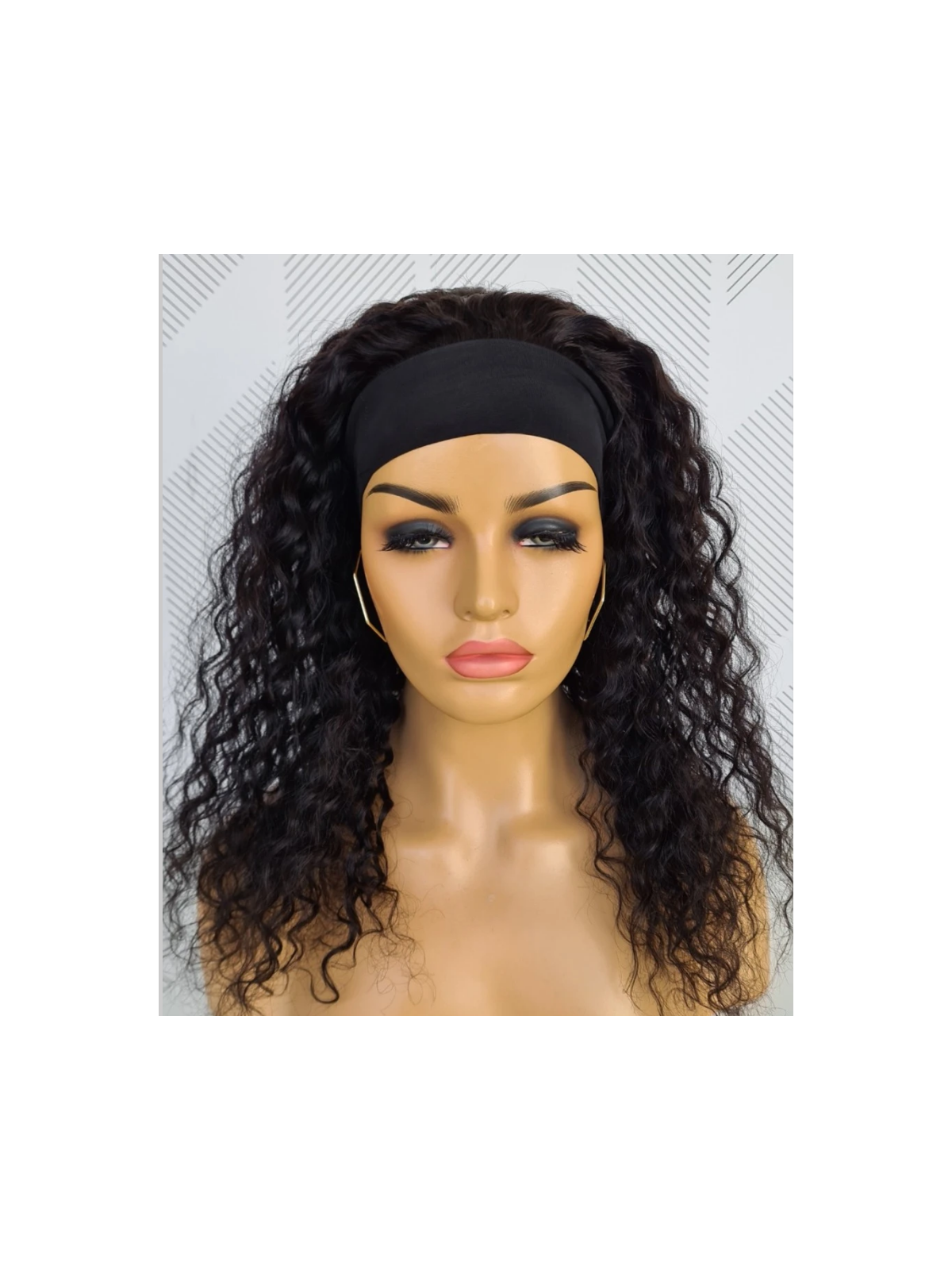 Perruque headband wig Water Wave, bonnet confortable et facile à porter