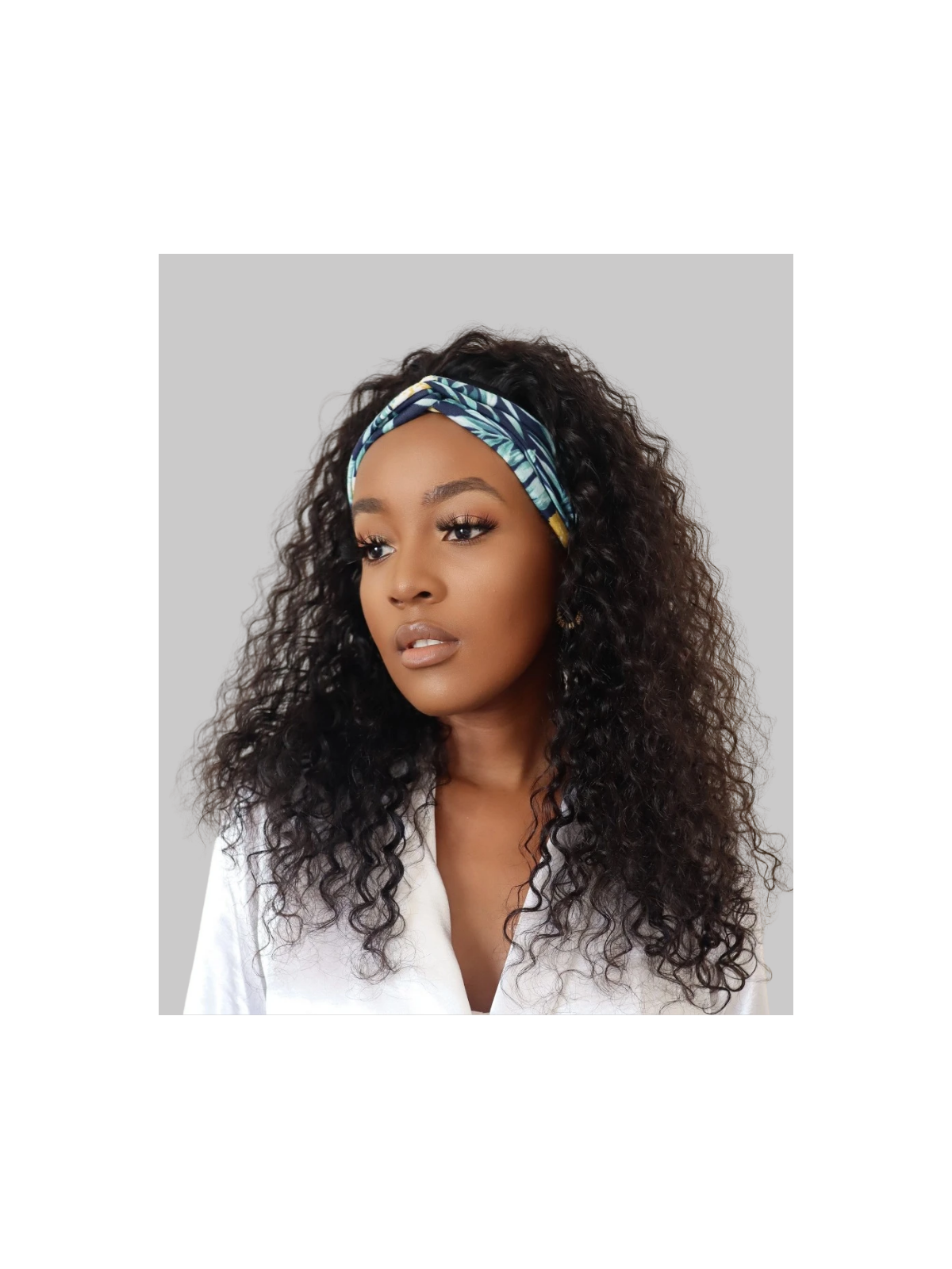 Perruque bandeau Water Wave avec bandeau fantaisie, rendu naturel