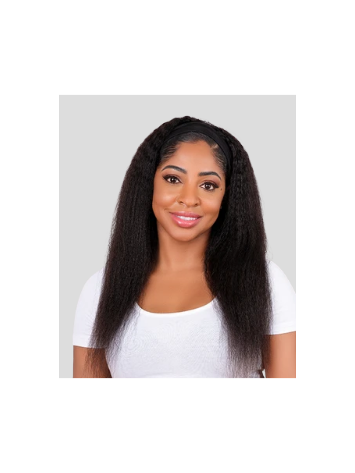 Perruque bandeau Afro lisse