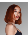 Perruque cuivre - Lace wig haut de gamme