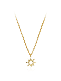 Collier femme doré avec pendantif