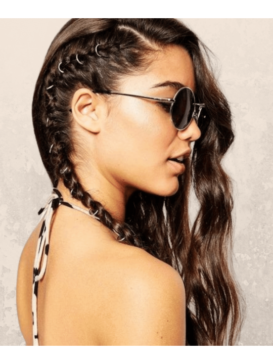 Anneaux tresses cheveux - Des piercing cheveux tendance !