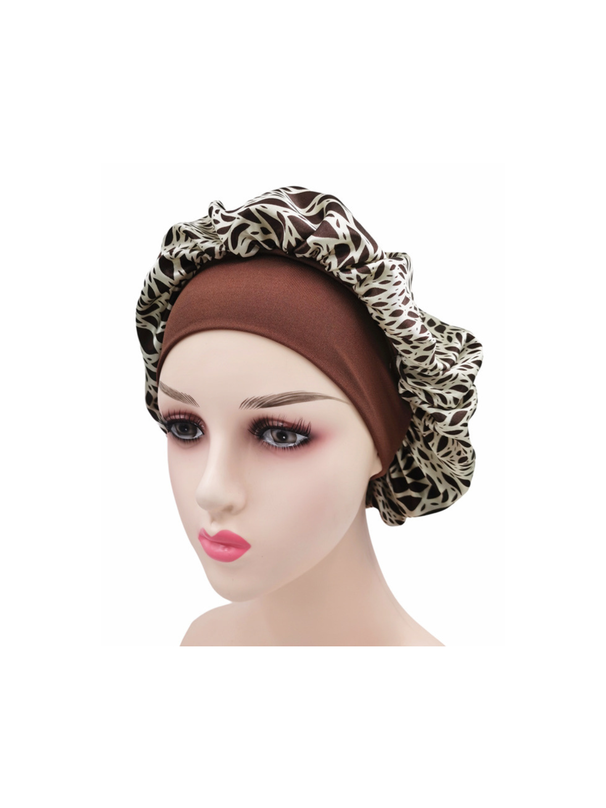 Bonnet de sommeil imprimé léopard