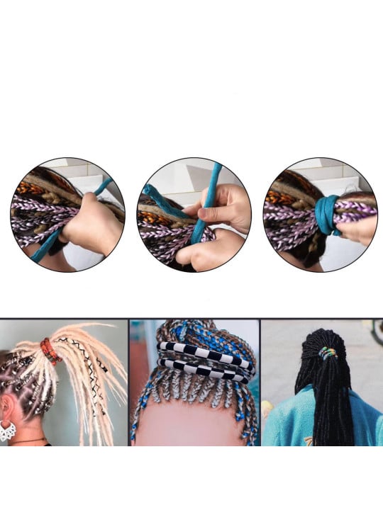 Spiralocks - Liens de cheveux en spirale pour dreadlocks