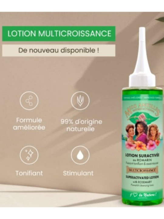 Lotion suractivée Miss Antilles - Pousse de cheveux