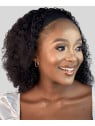 kinky curly bandeau wig en 14 pouce cheveux naturel