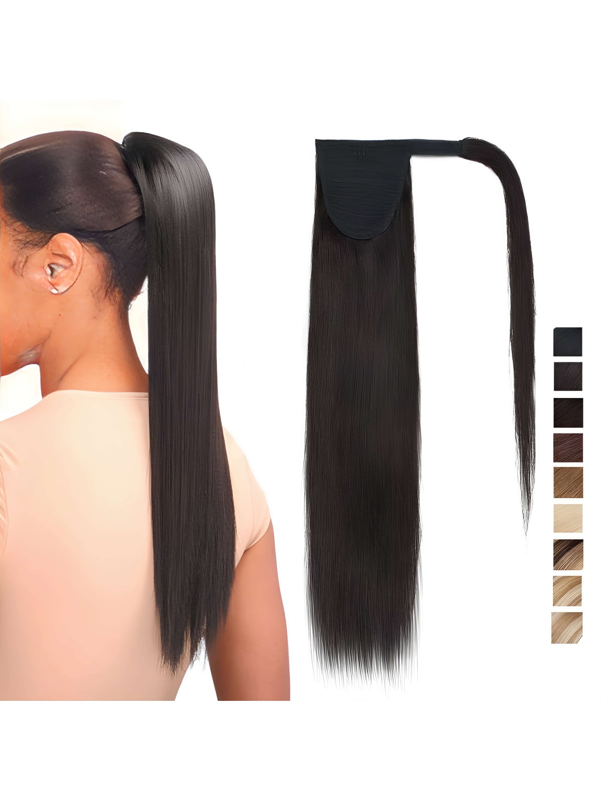 cheveux naturels queue de cheval