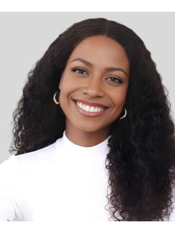 Perruque Lace Front Water Wave, cheveux humains et rendu invisible