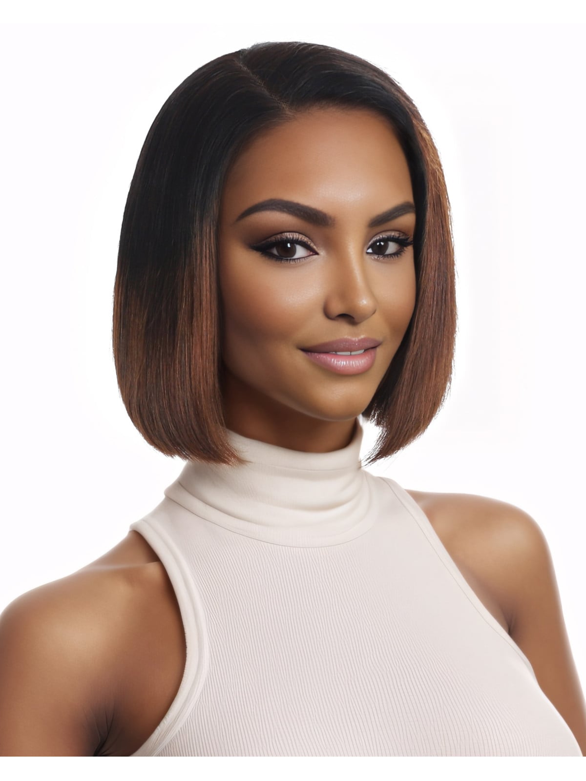 Perruque Courte Lace T-PART : Blond Cuivré