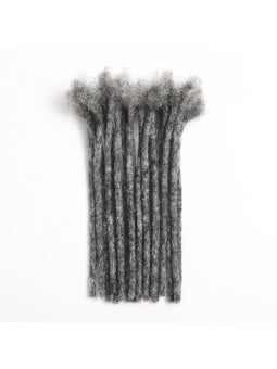 dreadlocks gris 100% cheveux naturels