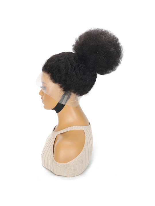 Perruque Chignon Haut – 100% Cheveux Naturels & Lace Front