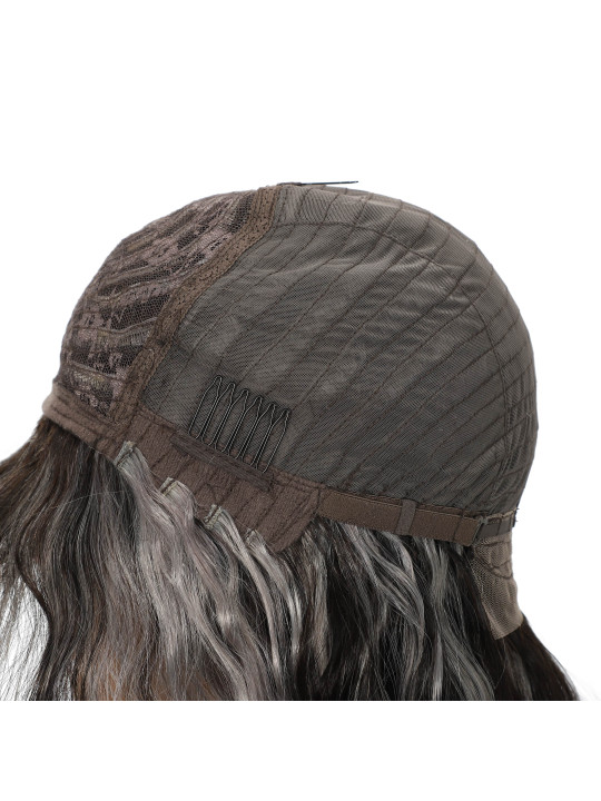 wig grise avec frange