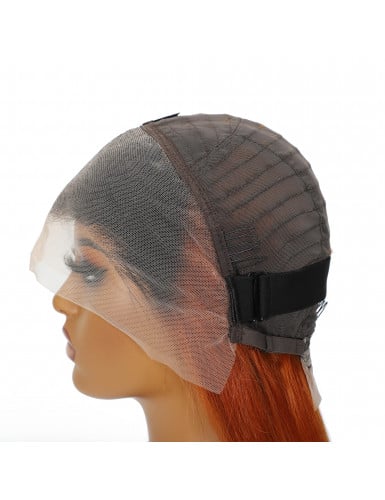 perruque lisse lace Chocolat caramel