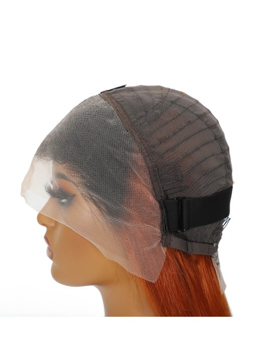 perruque lisse lace Chocolat caramel