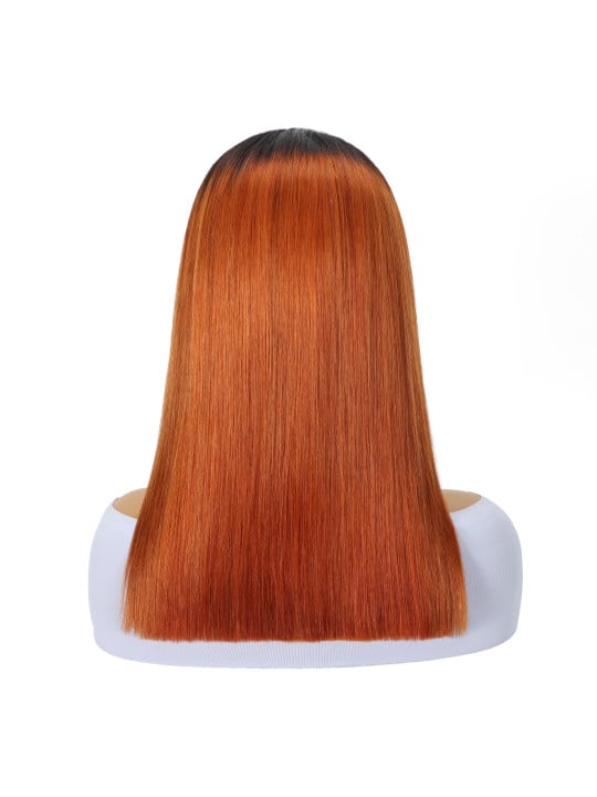Perruque Lisse Absolu 14" - Cheveux Brésiliens 100% Naturels