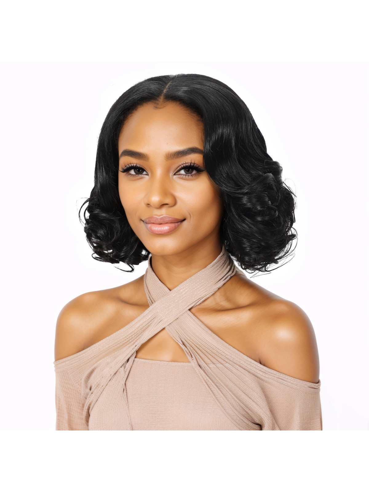 Perruque Courte Bouclée Naturelle