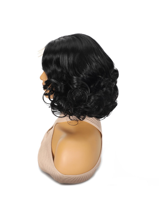 perruque courte bouclee