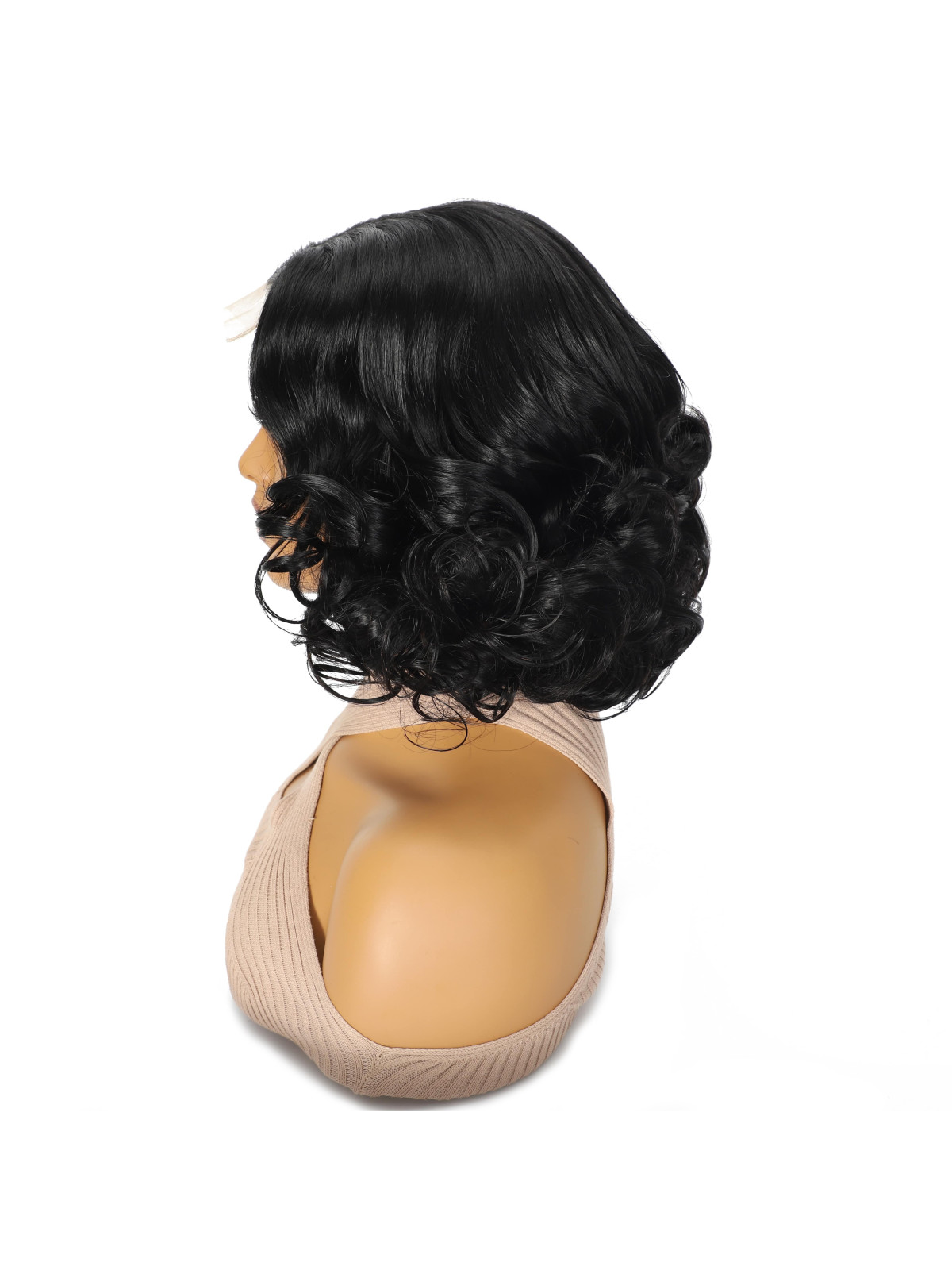 perruque courte bouclee