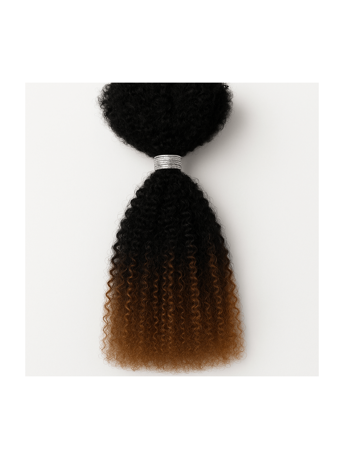 Gros plan de la texture afro crépue