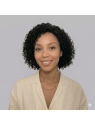 perruque courte frisée 100% naturelle
