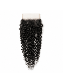 Lace closure Pissy Curly 4x4 en cheveux naturels, boucles serrées et rendu naturel - Maison des Mèches Paris