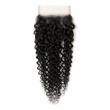 Lace closure Pissy Curly 4x4 en cheveux naturels, boucles serrées et rendu naturel - Maison des Mèches Paris