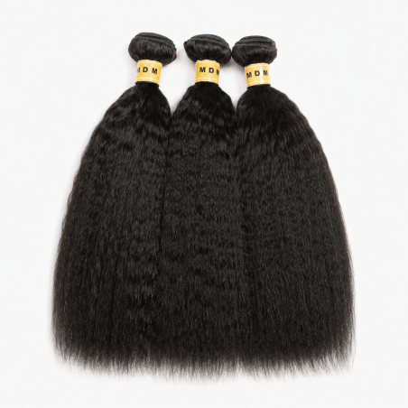 Mèches naturelles Kinky Straight – lot 3 paquets
