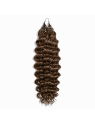 Extensions Crochet Deep Wave en cheveux naturels 50g, coloris châtain clair N°4