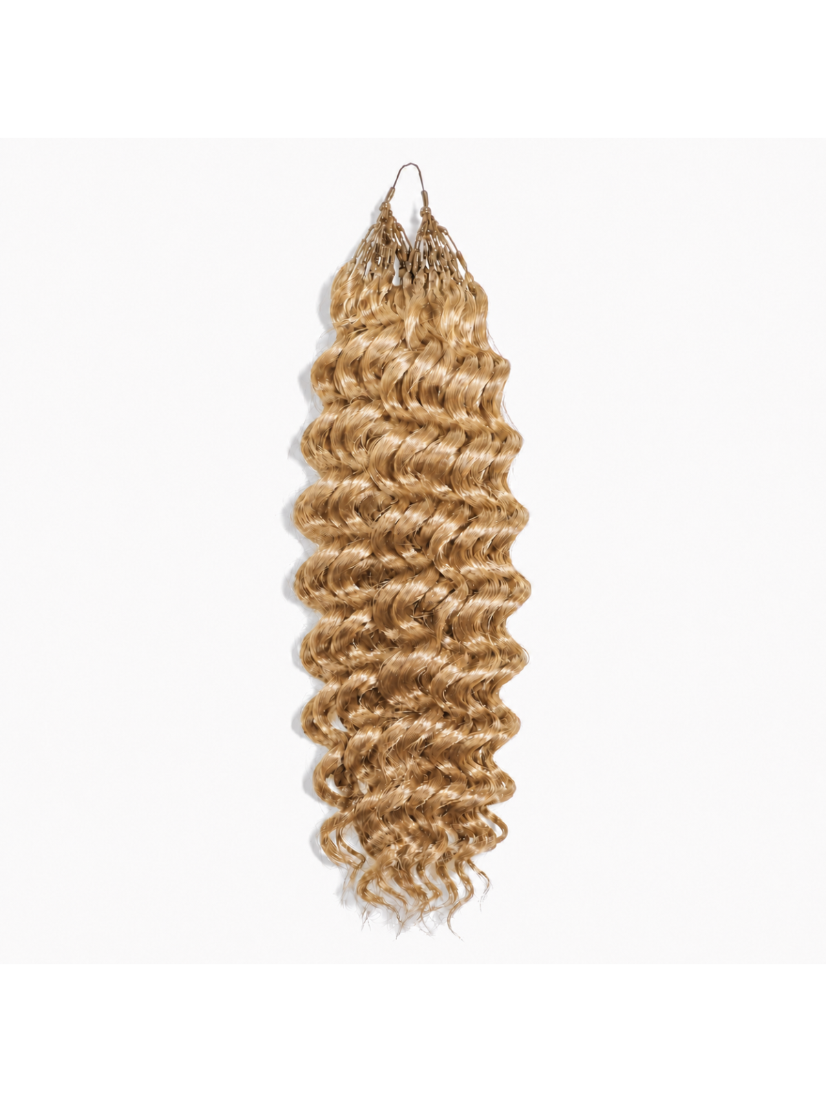 Extensions Crochet Deep Wave en cheveux naturels 50g, coloris blond doré N°27