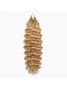 Extensions Crochet Deep Wave en cheveux naturels 50g, coloris blond doré N°27