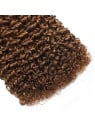 Trame du tissage Kinky Curly couleur #4 en cheveux humains Remy