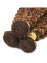 Volume naturel des mèches Kinky Curly couleur #4 châtain moyen