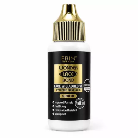 Colle EBIN Wonder Lace Bond Supreme pour lace wig, tenue extra-forte et résistance à la transpiration.