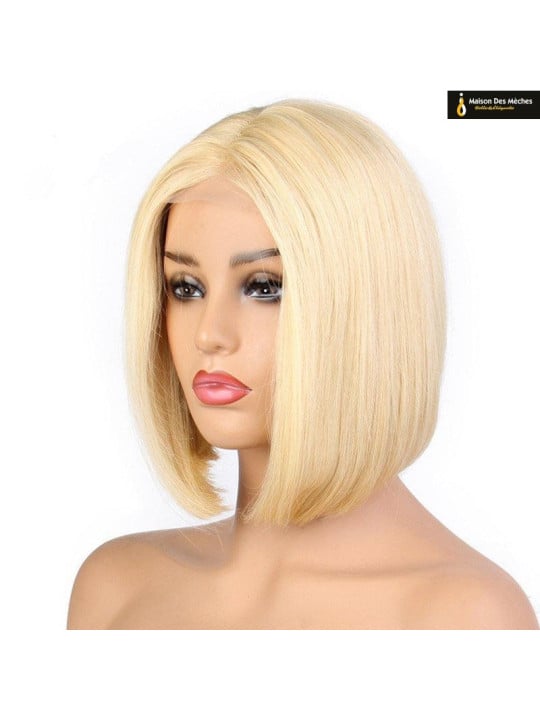 perruque blonde platine