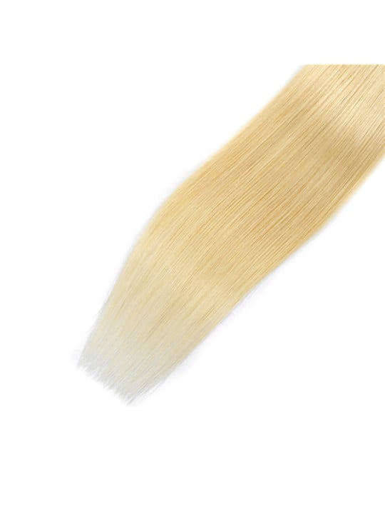 mèche blonde platine