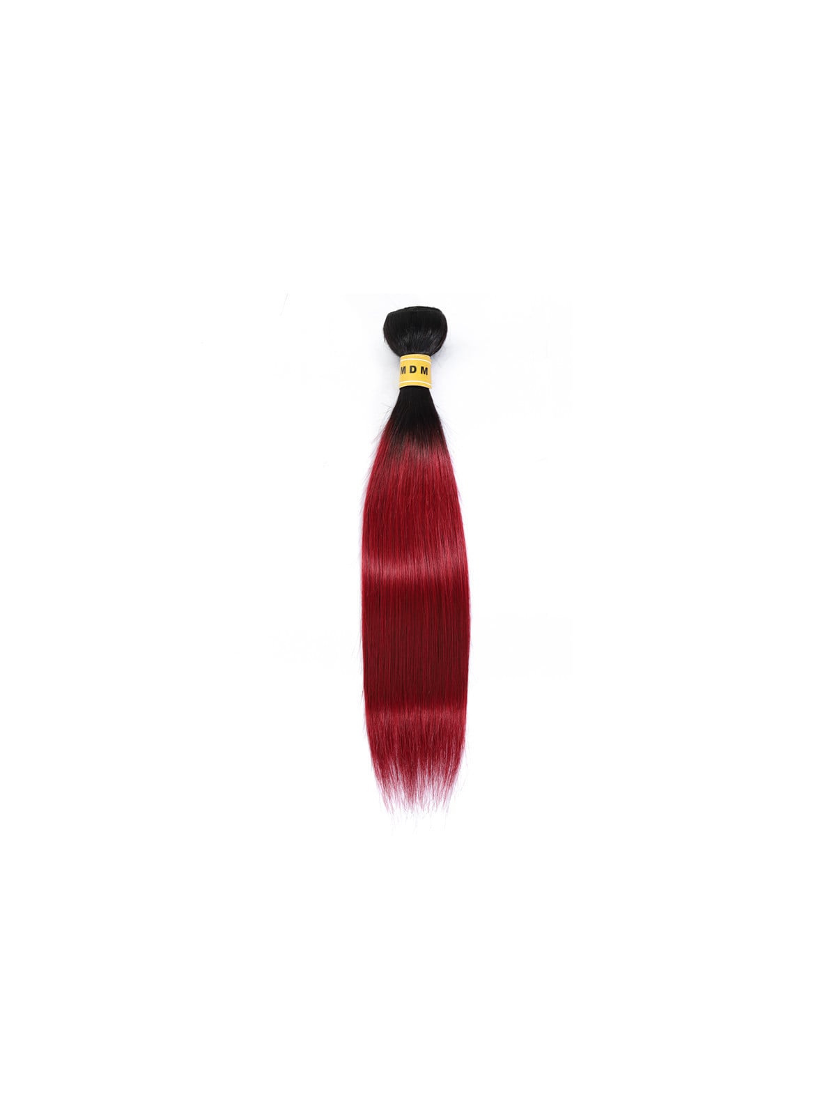 mèche rouge ombré